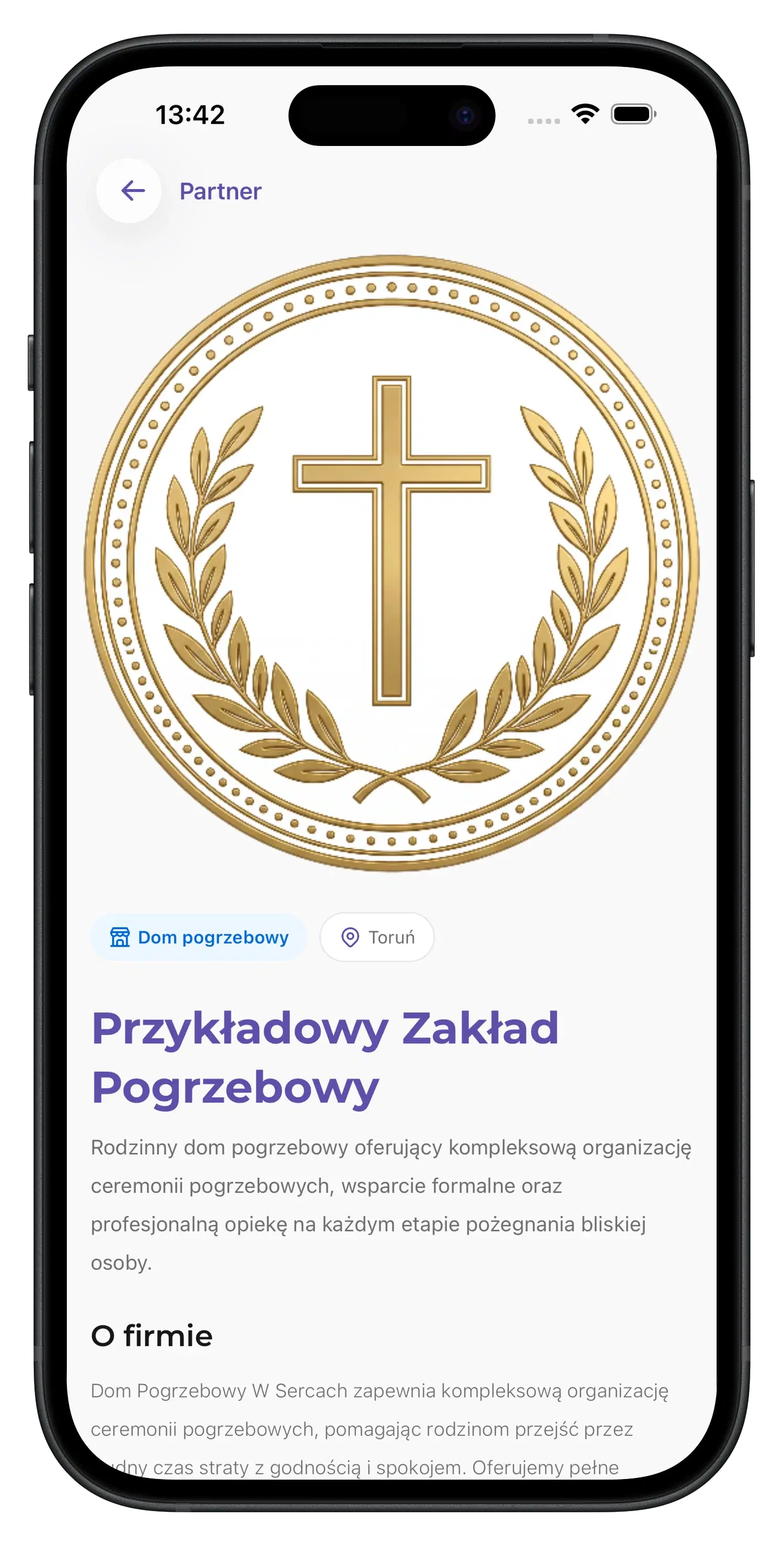 Profil partnera w aplikacji mobilnej W Sercach